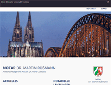 Tablet Screenshot of notar-ruessmann.de